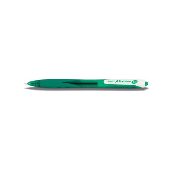10 Stück Pilot Kugelschreiber Réxgrip BeGreen BRG-10M-GG-BG, grün, 0,4mm, nachfüllbar 4902505413629 Pilot