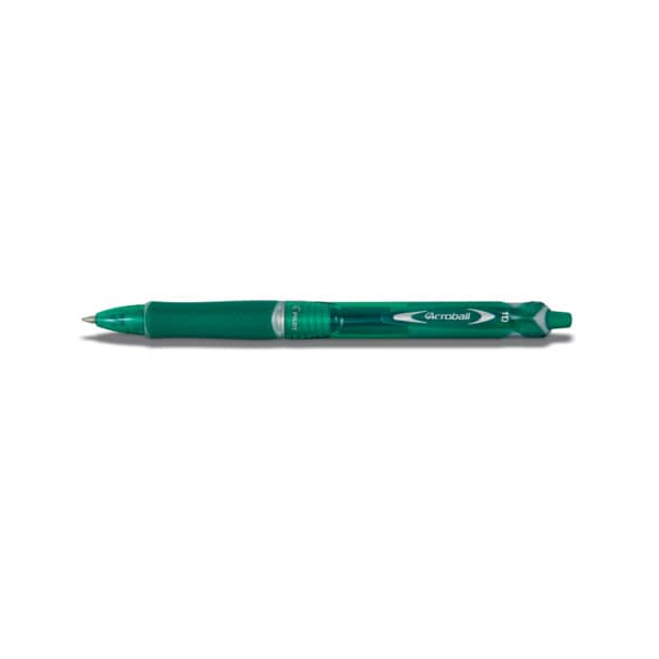 10 Stück Pilot Kugelschreiber Acroball Begreen BAB-15M-G-BG 2067104, grün, 0,4mm, nachfüllbar 4902505424267 Pilot