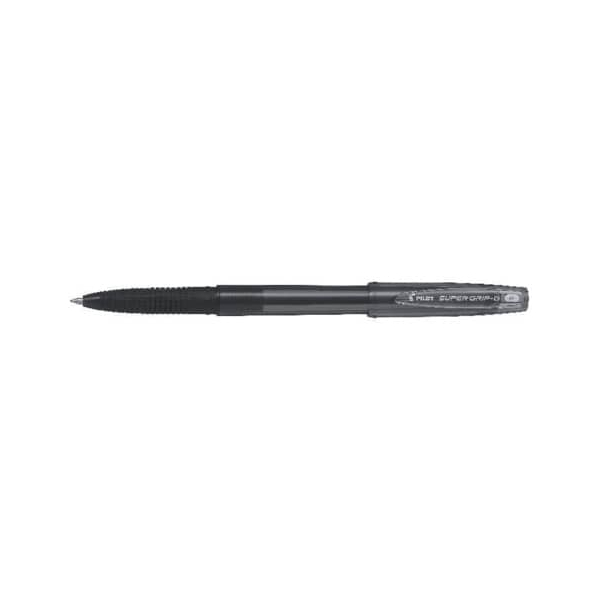 12 Stück Pilot Kugelschreiber Super Grip G BPS-GG-F BPS-GG-F-B 2031001, schwarz, 0,3mm, nachfüllbar 4902505524202 Pilot