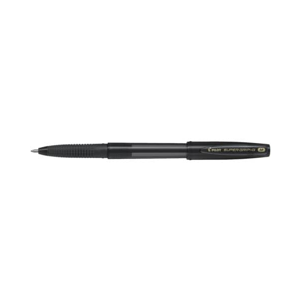 12 Stück Pilot Kugelschreiber Super Grip G BPS-GG-M BPS-GG-M-B 2032001, schwarz, 0,4mm, nachfüllbar 4902505524240 Pilot