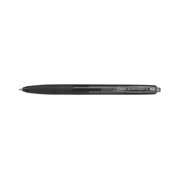 12 Stück Pilot Kugelschreiber Super Grip G fein retractable BPGG-8R-F BPGG-8R-F-BB, schwarz, 0,3mm, nachfüllbar 4902505524363 Pilot