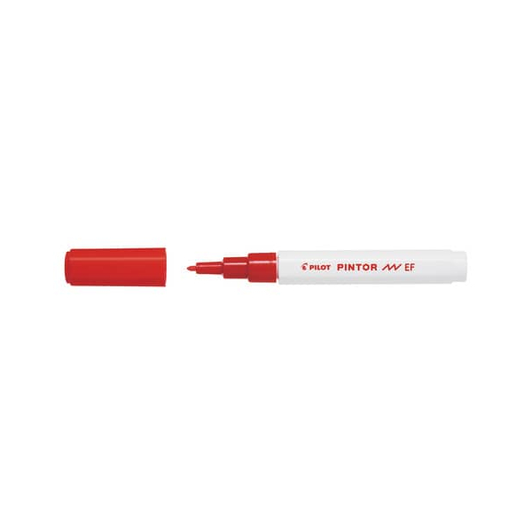 6 Stück Pilot Kreativmarker Pintor EF rot 4902505556500 Pilot