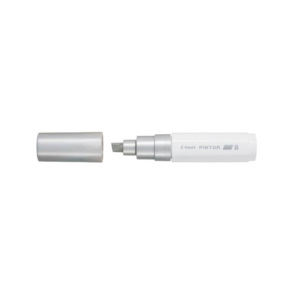6 Stück Pilot Kreativmarker Pintor B silber 4902505557163 Pilot