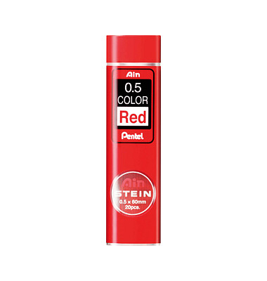 Druckbleistiftminen Ain STEIN C275-RD, C275-RD, 20x rot, 0,5mm, k.A.