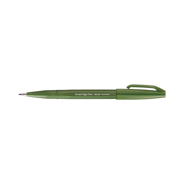 4902506365026 - Kalligrafiestift Sign Pen Brush - Pinselspitze olivgrün 4902506365026 SES15C-D2X 4902506365026 - Kalligrafiestift Sign Pen Brush - Pinselspitze olivgrün 4902506365026 SES15C-D2X