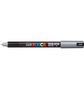 Marker - 0,7 mm, Spitze fein, silber