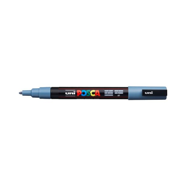 6 Stück UNI-POSCA Pigmentmarker schiefergrau 4902778123706 UNI-POSCA