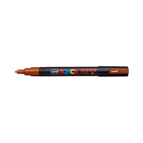 6 Stück UNI-POSCA Pigmentmarker bronze 4902778123713 UNI-POSCA