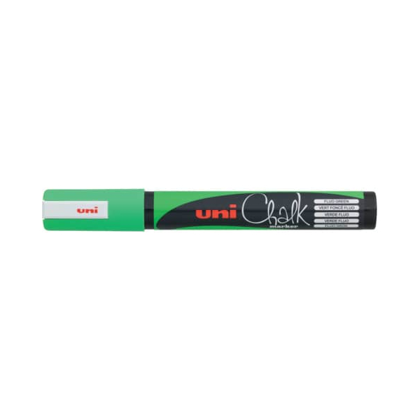 6 Stück Faber-Castell Kreidemarker uni Chalk PWE-5M, 186263, grün, 1,8-2,5mm Rundspitze 4902778140048 Faber-Castell