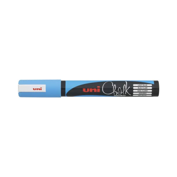 6 Stück Faber-Castell Kreidemarker uni Chalk PWE-5M, 186247, hellblau, 1,8-2,5mm Rundspitze 4902778140079 Faber-Castell