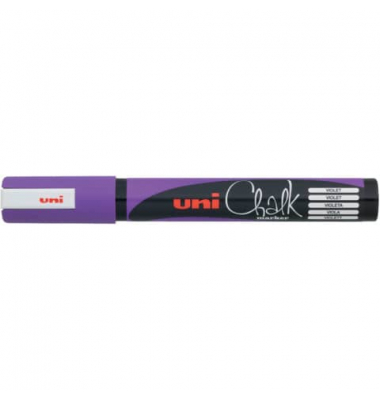 Kreidemarker uni Chalk PWE-5M, 186236, violett, 1,8-2,5mm Rundspitze