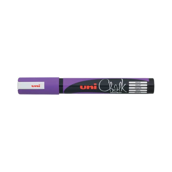 6 Stück Faber-Castell Kreidemarker uni Chalk PWE-5M, 186236, violett, 1,8-2,5mm Rundspitze 4902778140086 Faber-Castell