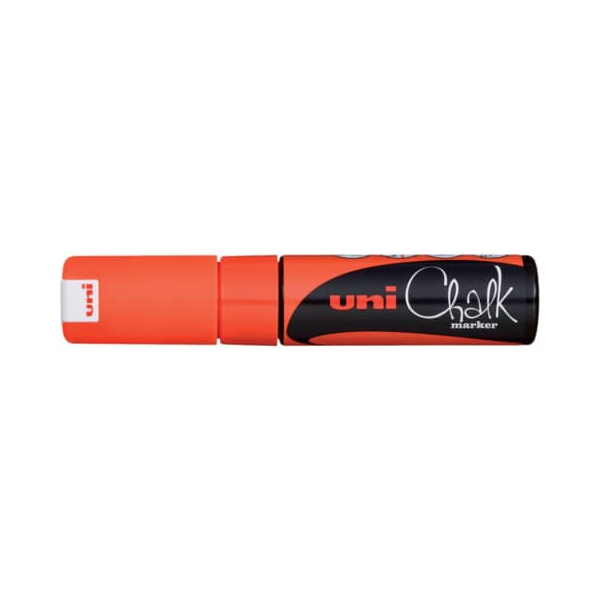 6 Stück UNI-POSCA Kreidemarker Uni Chalk PWE-8K, 186415, orange, bis 8mm Keilspitze 4902778140116 UNI-POSCA