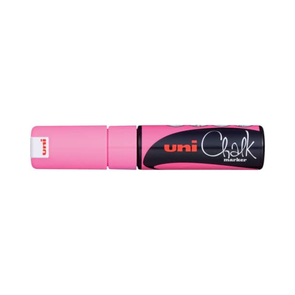 6 Stück UNI-POSCA Kreidemarker Uni Chalk PWE-8K, 186428, pink, bis 8mm Keilspitze 4902778140130 UNI-POSCA