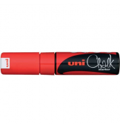 Kreidemarker Uni Chalk PWE-8K, 186421, rot, bis 8mm Keilspitze