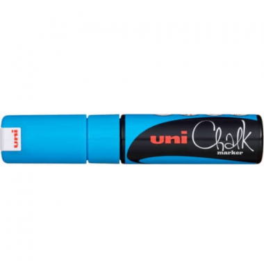 Kreidemarker Uni Chalk PWE-8K, 186447, hellblau, bis 8mm Keilspitze