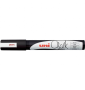 Kreidemarker uni Chalk PWE-5M, 186299, schwarz, 1,8-2,5mm Rundspitze