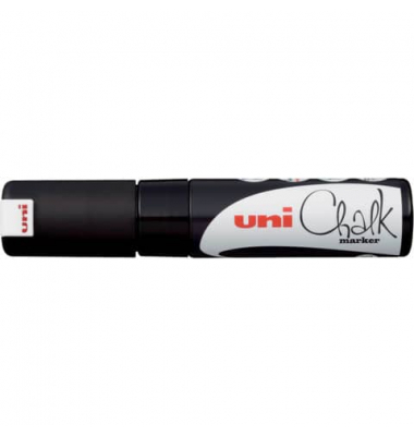 Kreidemarker Uni Chalk PWE-8K, 186499, schwarz, bis 8mm Keilspitze