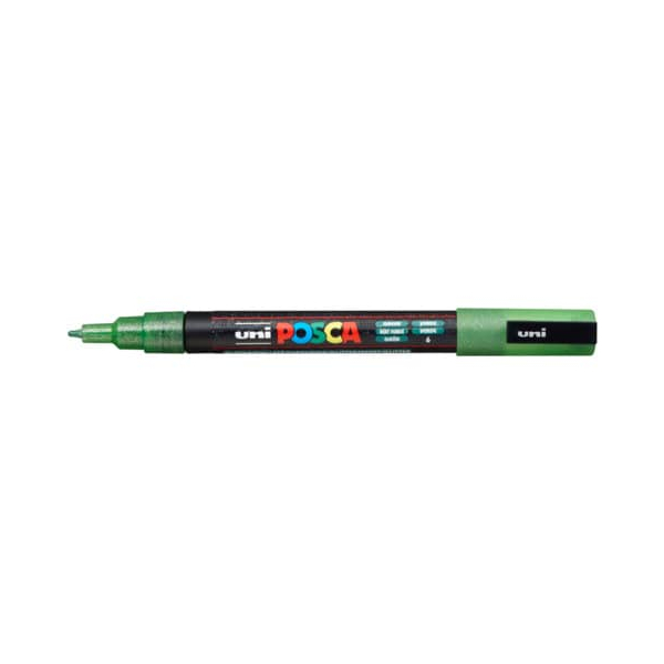6 Stück UNI-POSCA Pigmentmarker Glitter dunkelgrün 4902778197967 UNI-POSCA