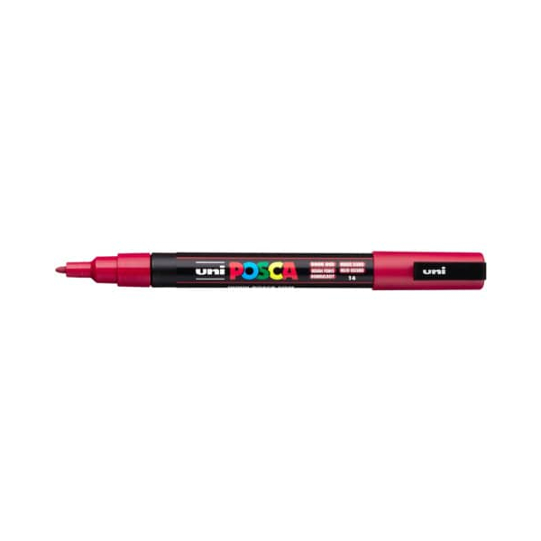 6 Stück UNI-POSCA Pigmentmarker dunkelrot 4902778202333 UNI-POSCA