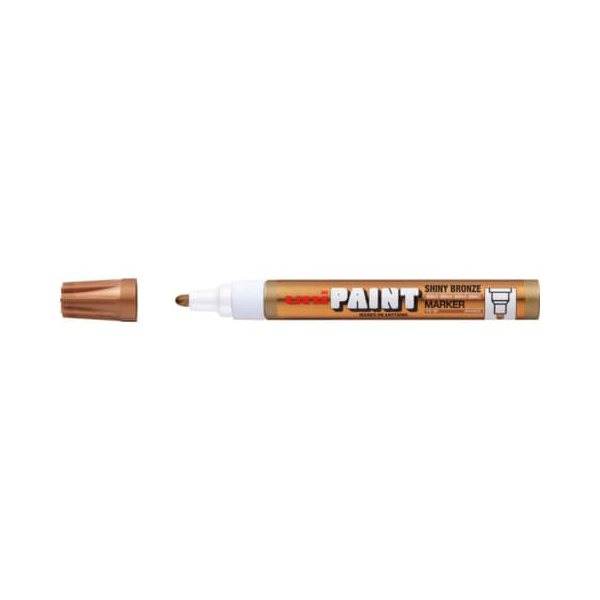 12 Stück uni-ball Lackmarker PX-20, 182084, Shiny Bronze, 2-3mm Rundspitze 4902778206706 uni-ball