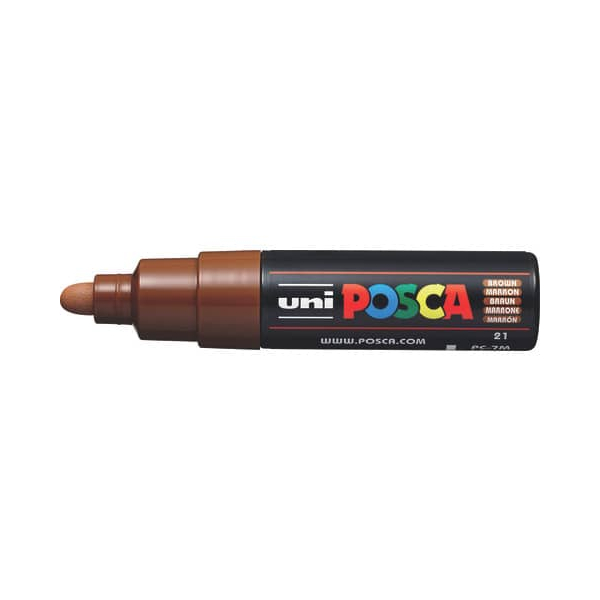 6 Stück UNI-POSCA Marker 4,8 - 5,5mm braun 4902778228371 UNI-POSCA