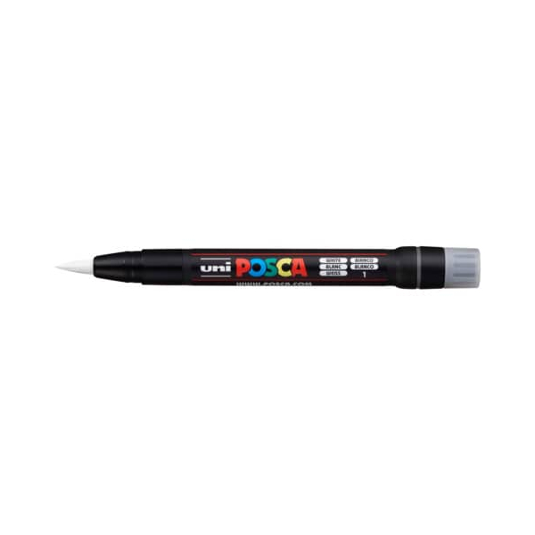 5 Stück UNI-POSCA Tuschestift weiß 4902778559680 UNI-POSCA