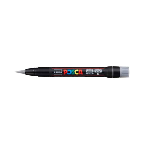 5 Stück UNI-POSCA Tuschestift silber 4902778665848 UNI-POSCA