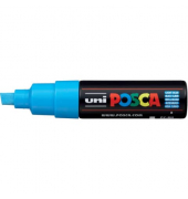 Lackmarker UNI POSCA PC-8K, 182653, Stift, hellblau, 8mm Keilspitze