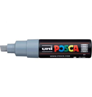 Lackmarker UNI POSCA PC-8K, 182633, Stift, grau, 8mm Keilspitze