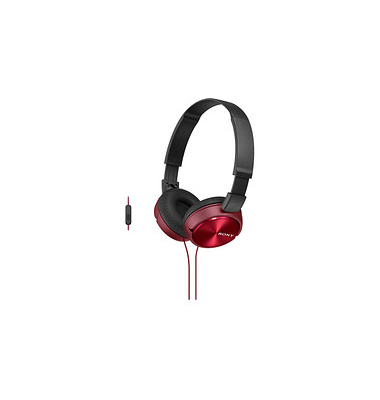  Kopfh&ouml;rer MDR-ZX310AP MDRZX310APR.CE7, schwarz/rot