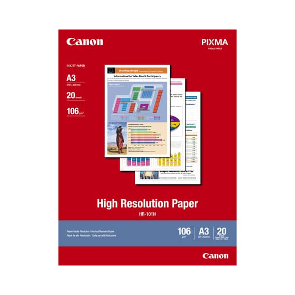 4960999867076 - Inkjetpapier High Resolution HR101A3 A3 106g weiß 4960999867076 CANON