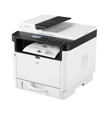 RICOH M 320 3 in 1 Laser-Multifunktionsdrucker grau