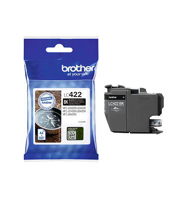 Druckerpatrone LC422BK (LC-422BK), schwarz, ca. 550 Seiten