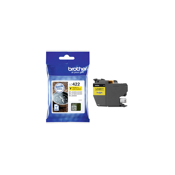 4977766815574 - LC422Y Tintenpatrone LC-422Y Gelb (ca 550 Seiten) LC422Y 4977766815574