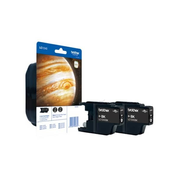5014047562334 - Inkjetpatrone 2ST schwarz BROTHER LC1240BKBP2DR 5014047562334 BROTHER LC1240BKBP2DR 2 Stück