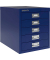 BISLEY MultiDrawer™ L125 Schubladenschrank oxfordblau mit 5 Schubladen 27,9 x 38,0 x 32,5 cm