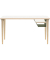 Schreibtisch Poise, 74cm (H), 140x60cm (BxT), rechteckig, weiß / eiche hell