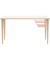 Schreibtisch Poise, 74cm (H), 140x60cm (BxT), rechteckig, weiß / eiche hell