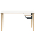Schreibtisch Poise, 74cm (H), 140x60cm (BxT), rechteckig, weiß / eiche hell