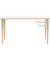 Schreibtisch Poise, 74cm (H), 140x60cm (BxT), rechteckig, wei&szlig; / eiche hell