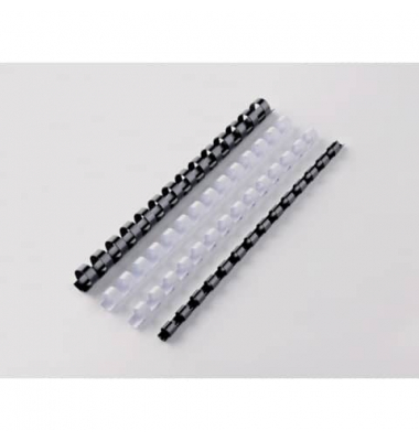Plastikbinder&uuml;cken CombBind 4400008, US-Teilung, 14 Ringe auf A5, schwarz, 8mm