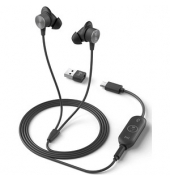 Logitech Zone Wired Earbuds Microsoft Teams USB-Headset schwarz