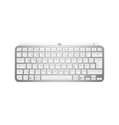 Logitech MX Keys Mini Tastatur kabellos hellgrau