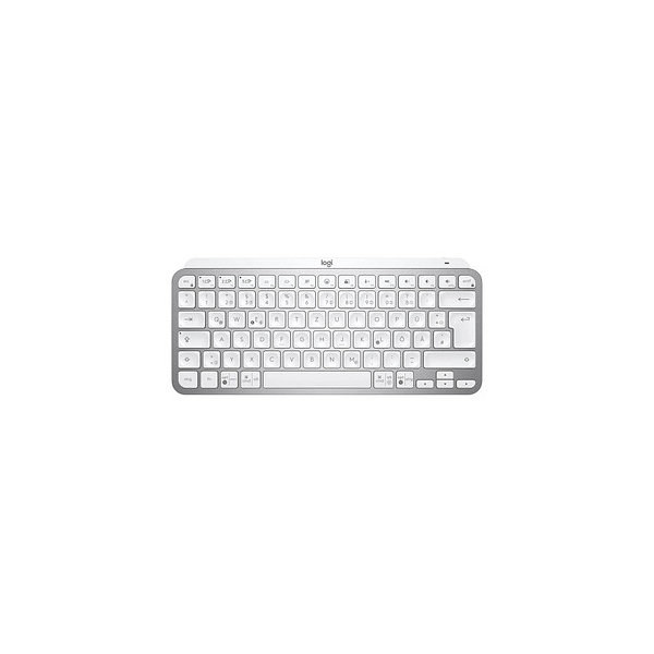 5099206098848 - MX Keys Mini Bluetooth® Tastatur Deutsch QWERTZ Grau Beleuchtet Geräuscharme Tasten Multipair-Funktion Wiederaufladbar