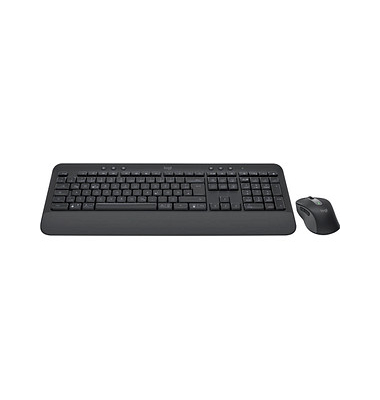 Logitech Signature Combo MK650 GRAPHITE Tastatur-Maus-Set kabellos schwarz