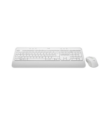 Logitech Signature Combo MK650 OFFWHITE Tastatur-Maus-Set kabellos weiß