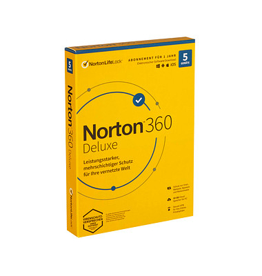 Norton 360 Deluxe Sicherheitssoftware Vollversion (PKC)