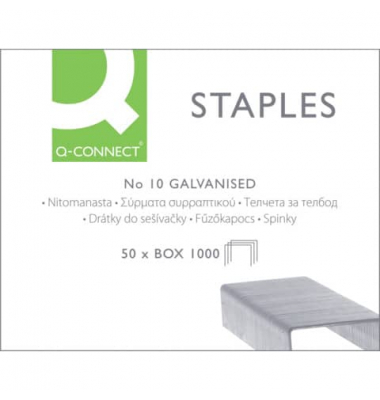 Heftklammern No. 10, KF01281, Stahldraht verzinkt, Heftleistung 10 Blatt max.