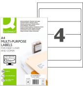 R&uuml;ckenschilder KF10960, wei&szlig;, breit/kurz, 61x192mm, selbstklebend